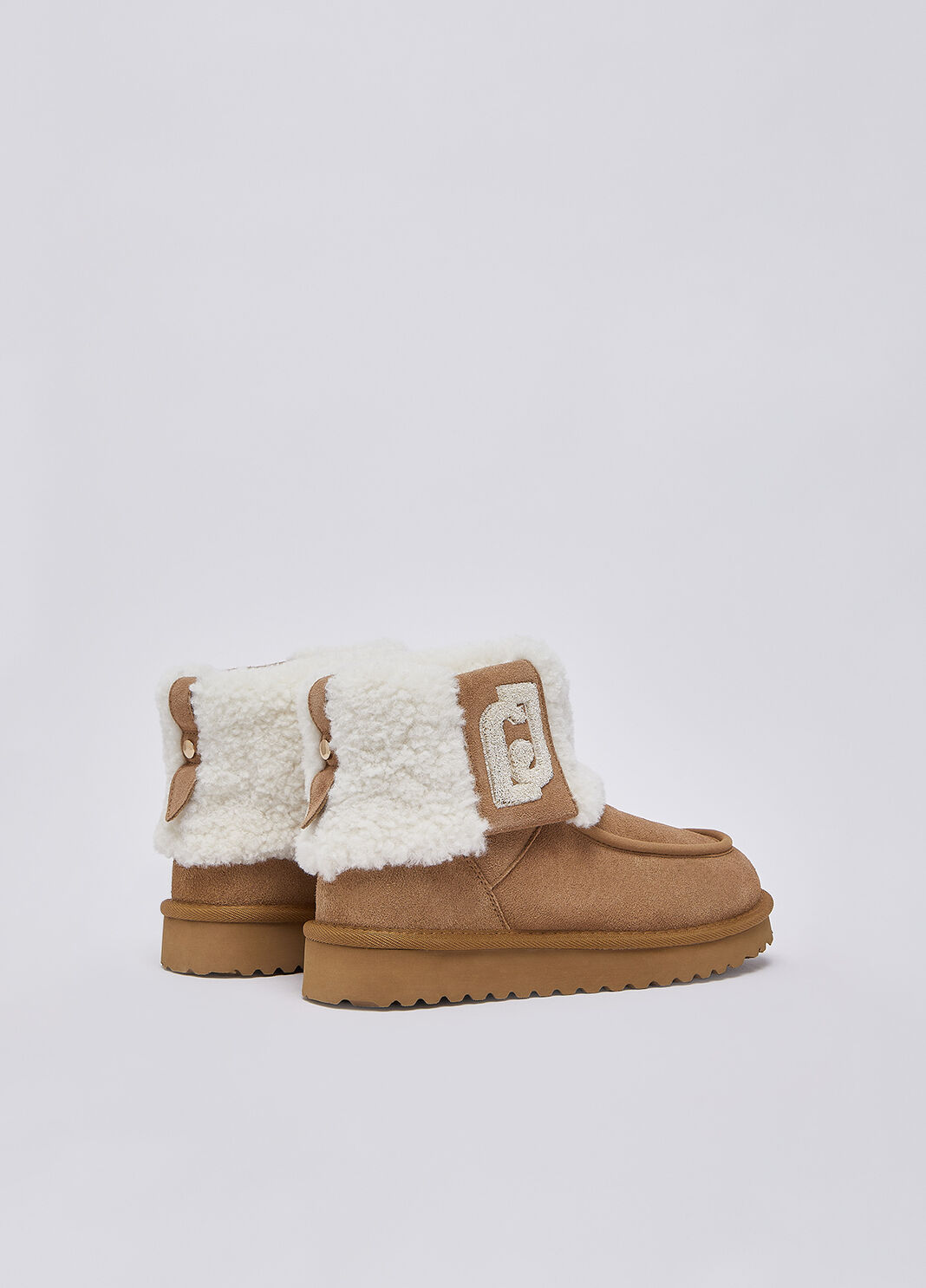 Bottines en daim avec fodera teddy cognac Liu Jo - large image number 2