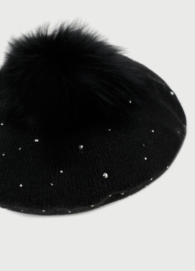 Beret with pompom Black Liu Jo - large image number 2