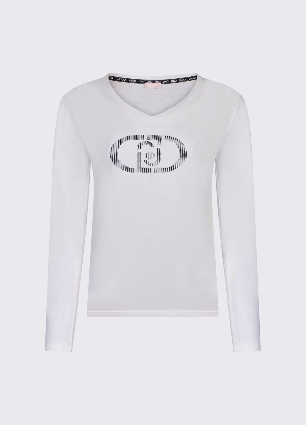Langarm-T-Shirt Wei&szlig; Liu Jo - large image number 6