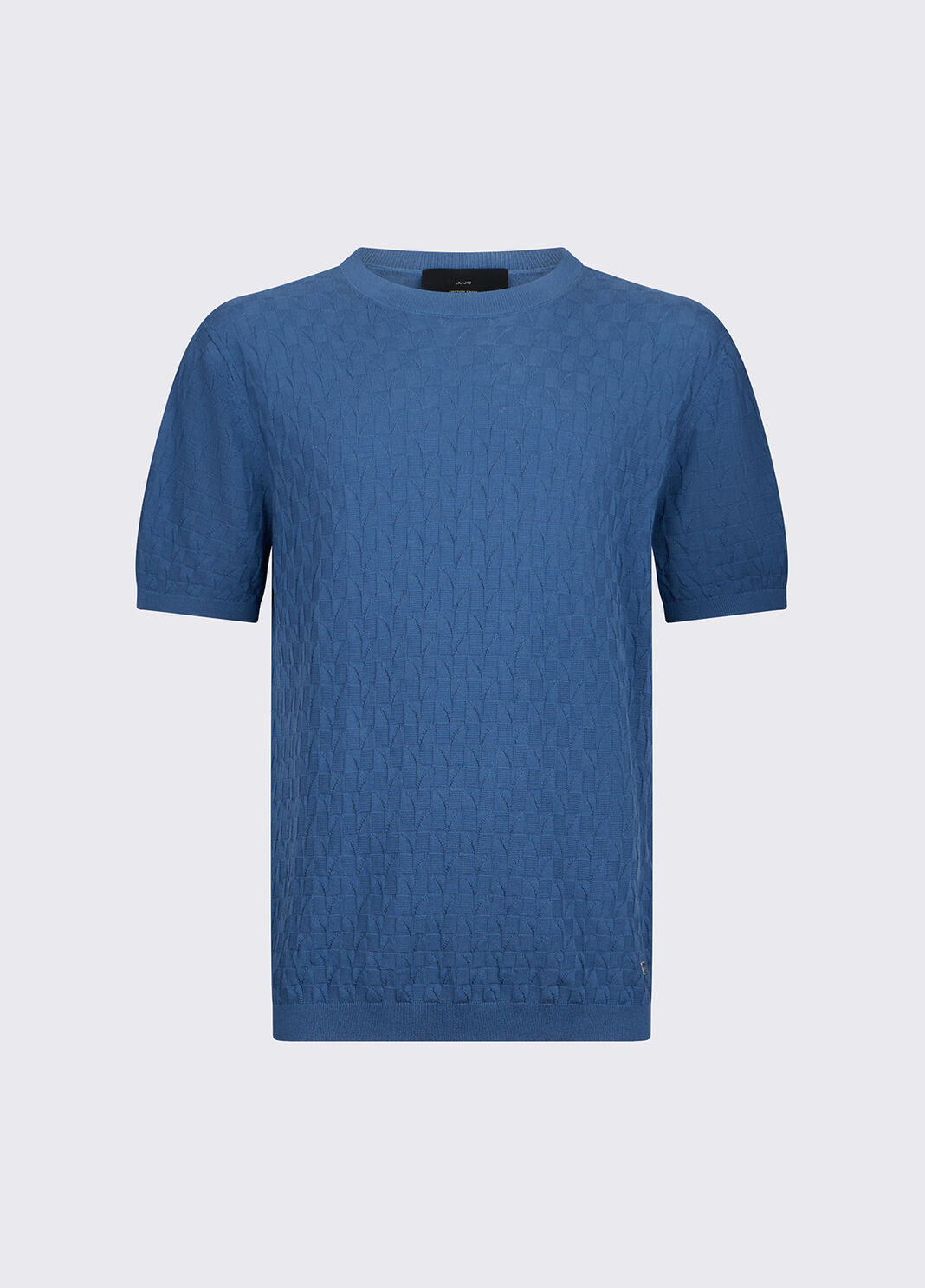 Jacquard knit T-shirt blue Liu Jo - large image number 6