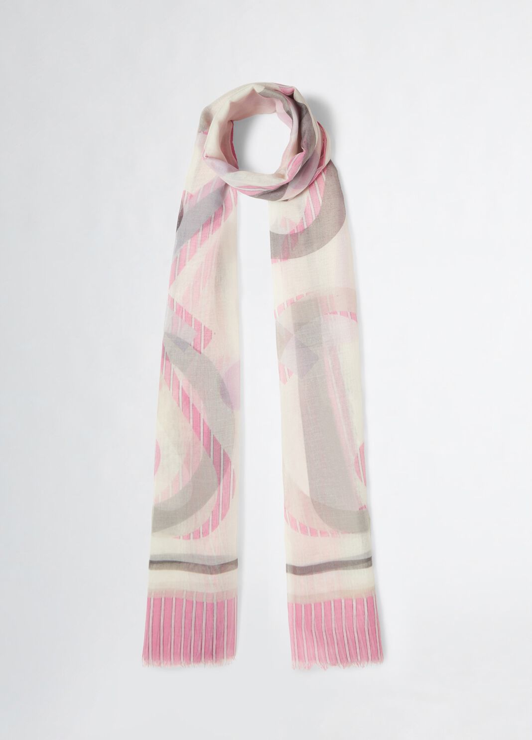 Shawl with print pink Liu Jo - large image number 0