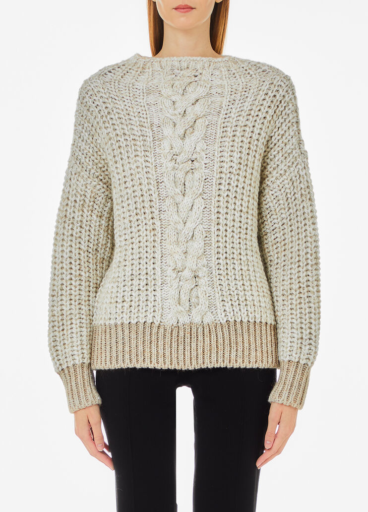 Wool and alpaca blend sweater beige Liu Jo - medium Wool and alpaca blend sweater beige Liu Jo - medium
