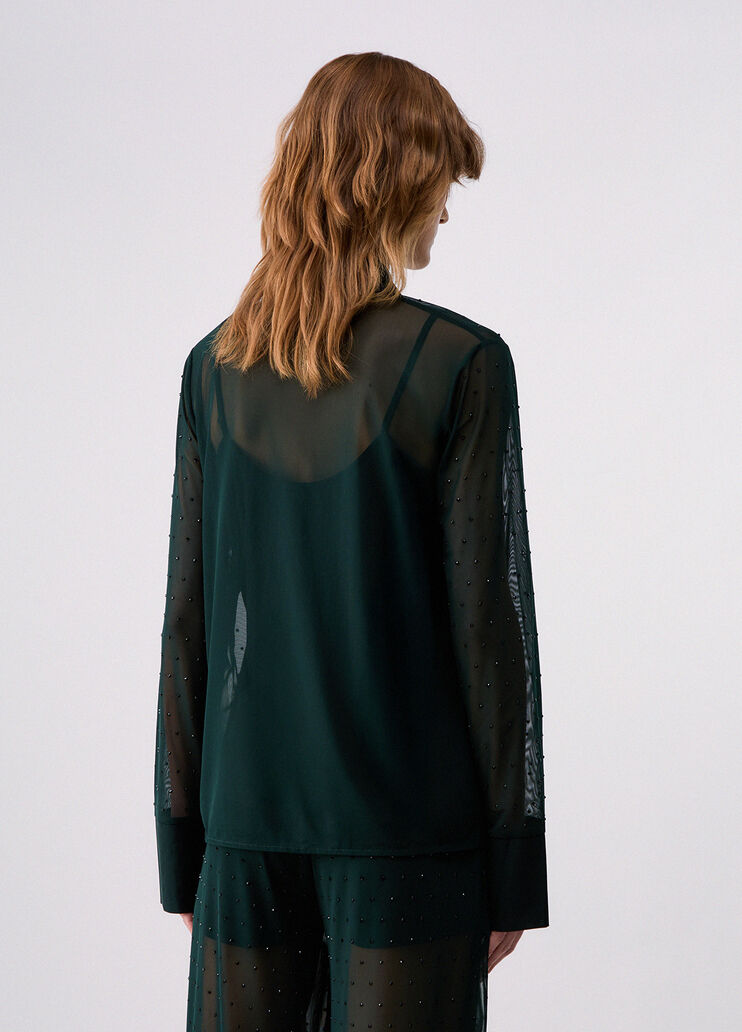 Shirt in tulle with jewel embroidery  Liu Jo - medium