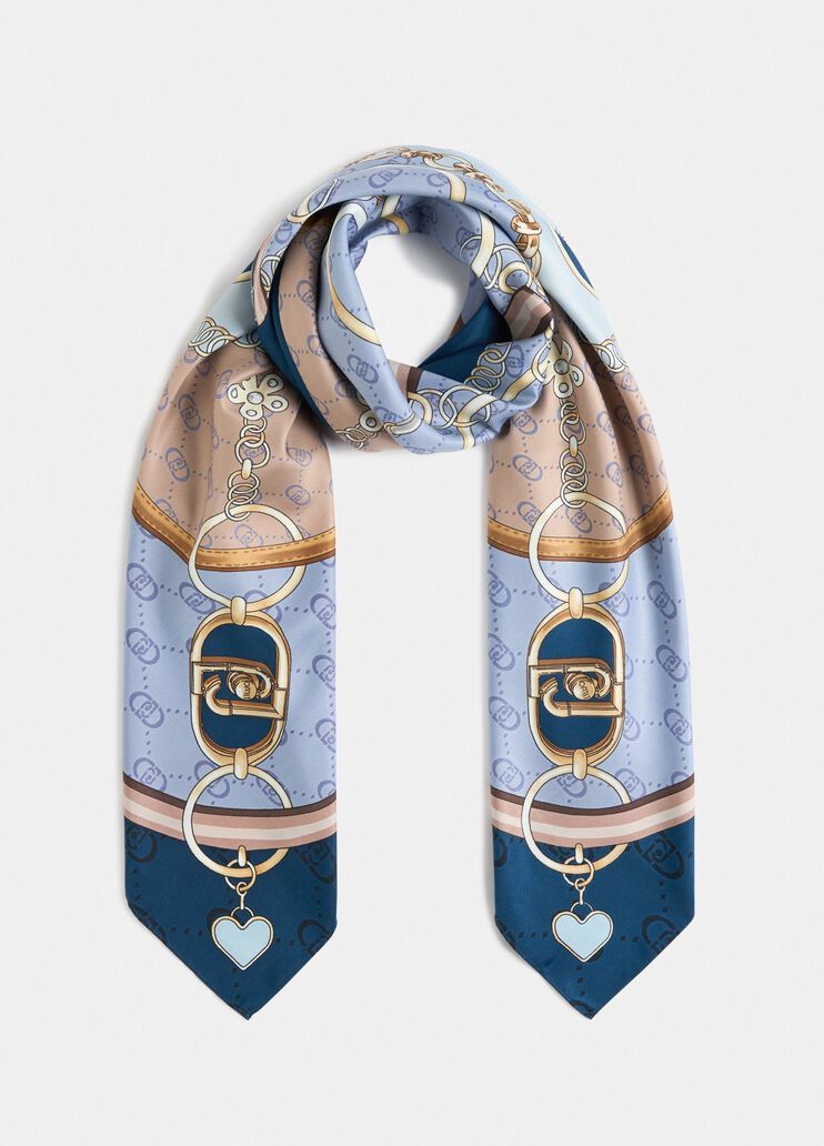 Tuch mit Print Blau Liu Jo - medium