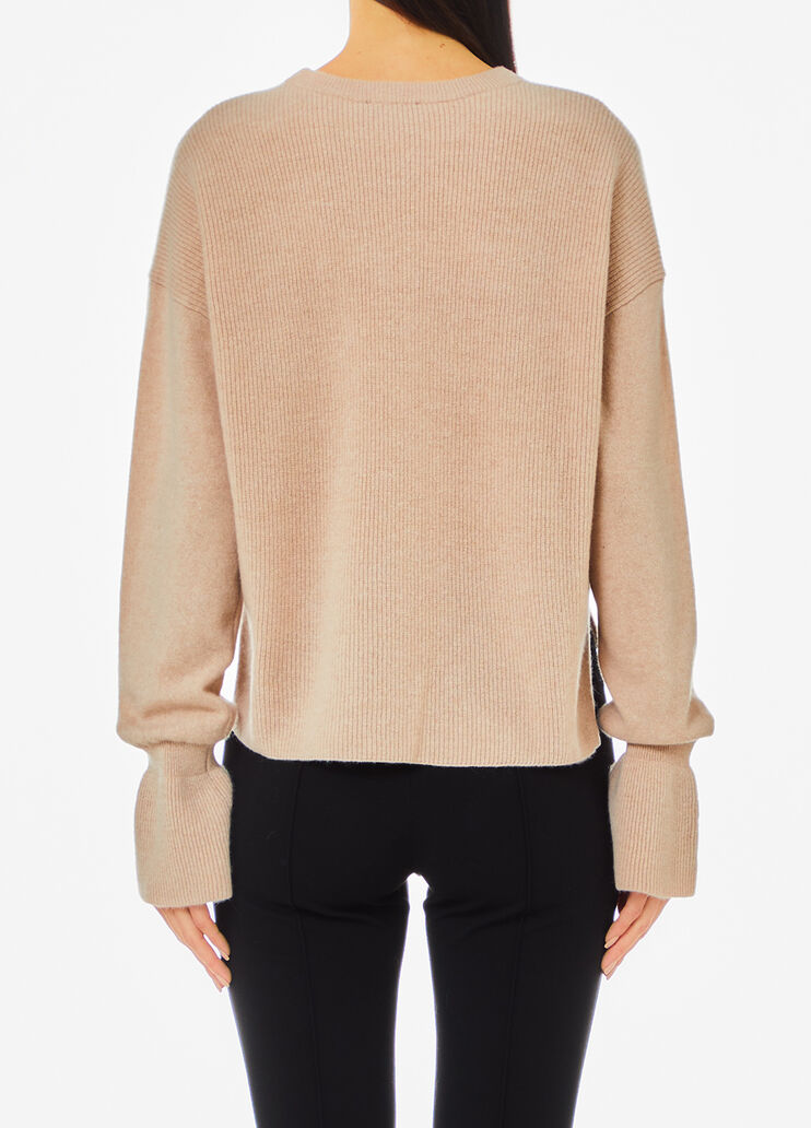 Wool and cashmere jumper pink Liu Jo - large image number 1 Wool and cashmere jumper pink Liu Jo - large image number 1