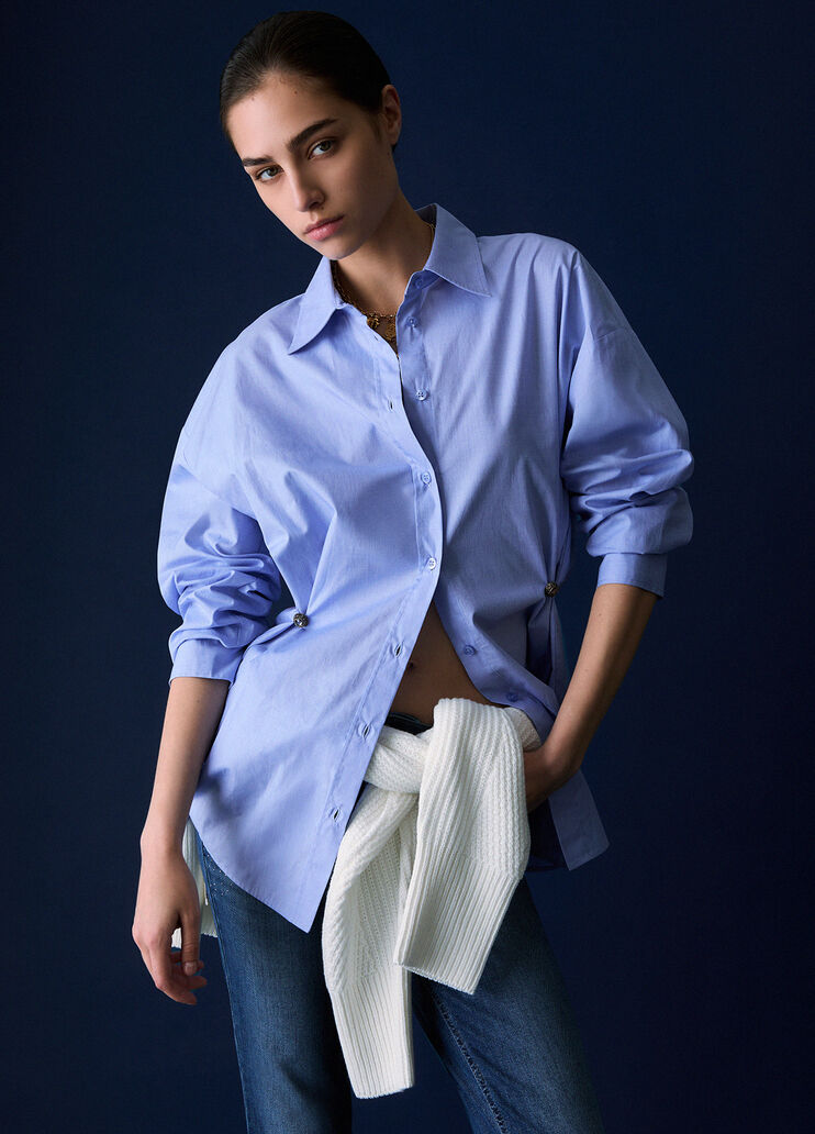 Chemise en popeline bleu clair Liu Jo - medium