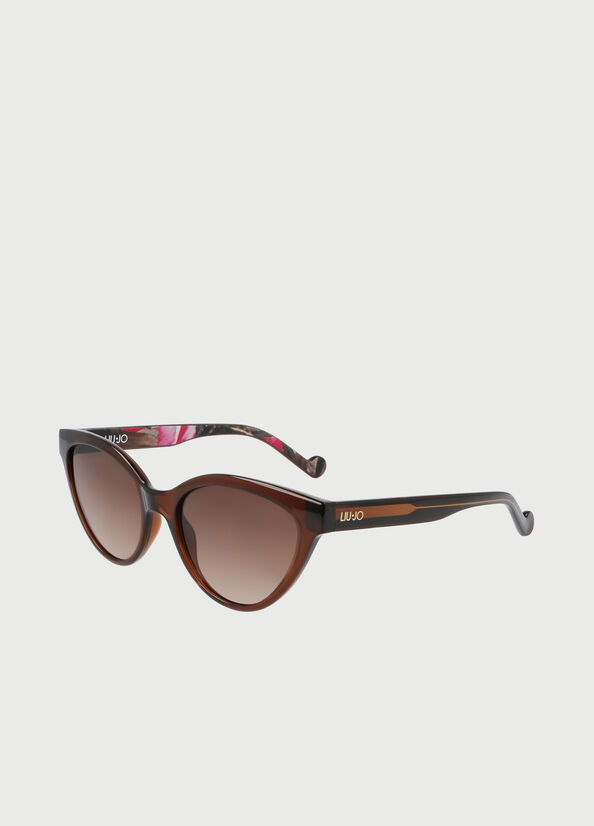 Occhiali da sole cat eye Marrone Liu Jo - large image number 1