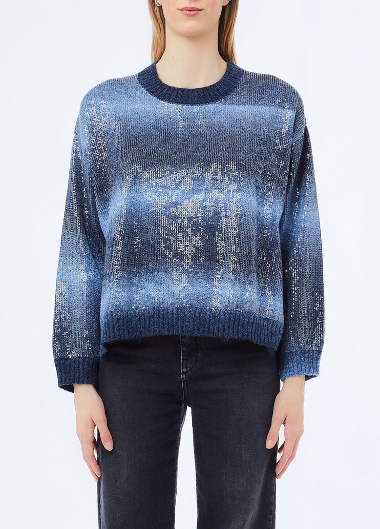 Pullover mit Pailletten Blau Liu Jo - medium