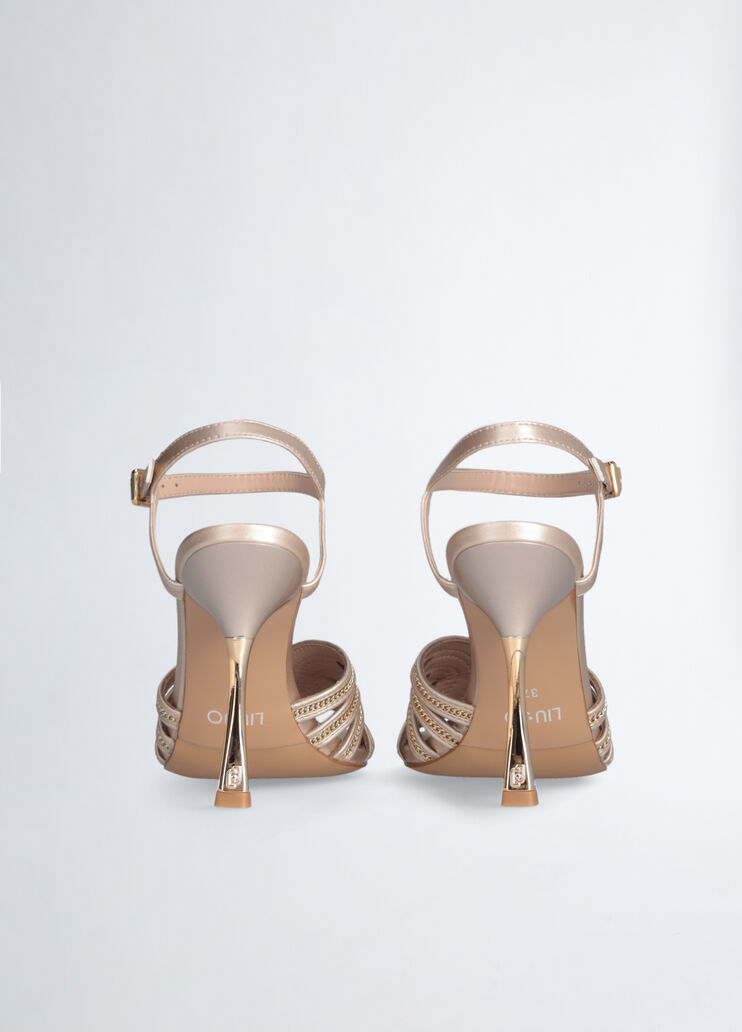 Chain sandals with heel gold-colour Liu Jo - large image number 6 Chain sandals with heel gold-colour Liu Jo - large image number 6