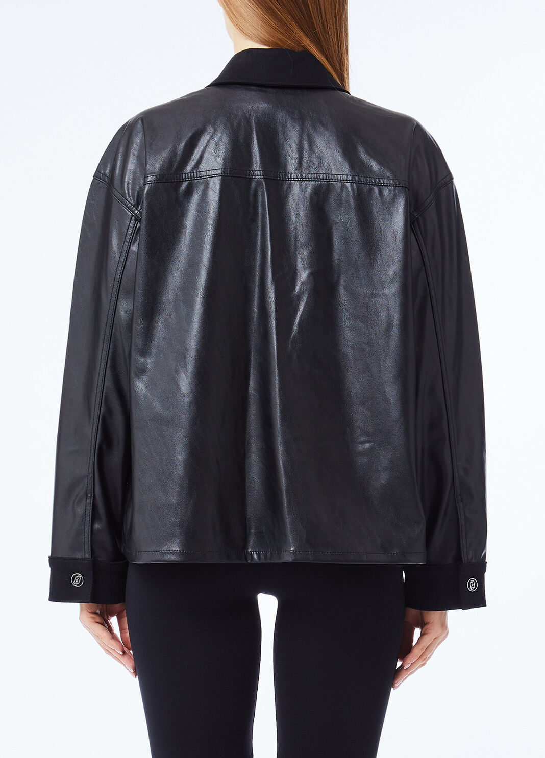 Coated fabric jacket black Liu Jo - large image number 1