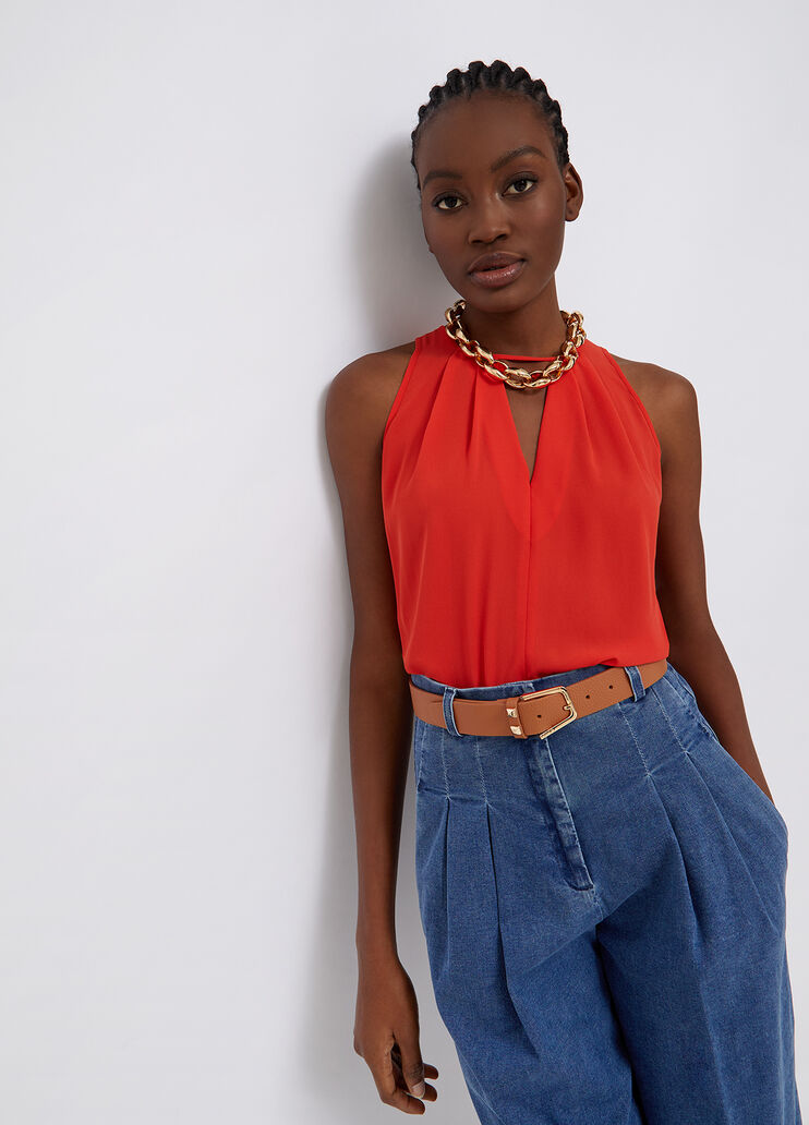 Eco-friendly top coral Liu Jo - large image number 2 Eco-friendly top coral Liu Jo - large image number 2