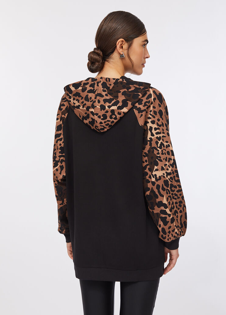 Sweatshirt with animal print chocolate Liu Jo - large image number 1
