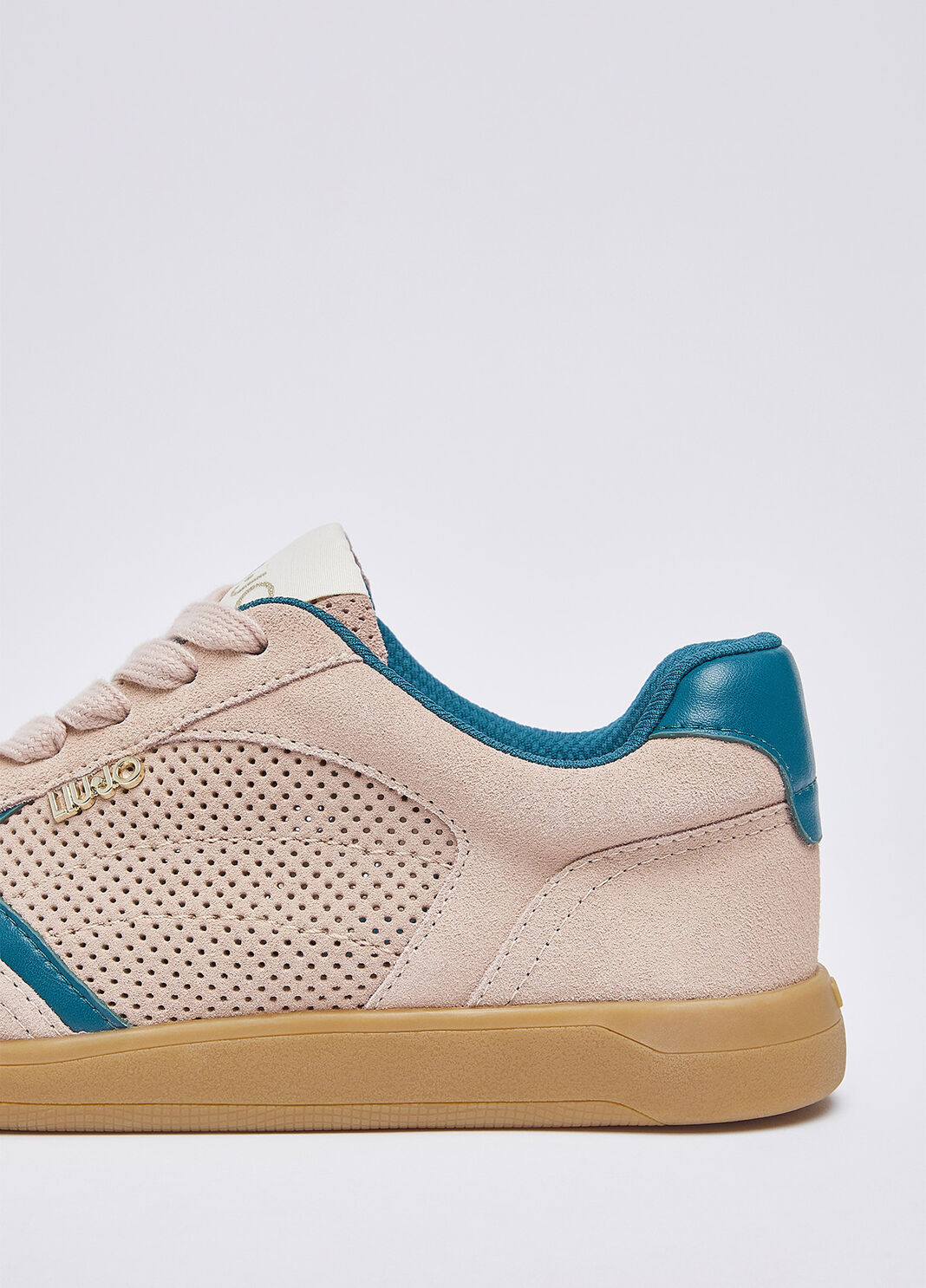 Perforated suede sneakers pink Liu Jo - large image number 5