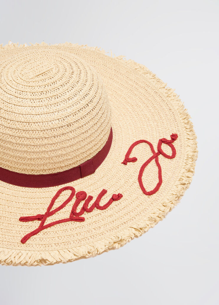 Raffia hat with logo red Liu Jo - medium Raffia hat with logo red Liu Jo - medium