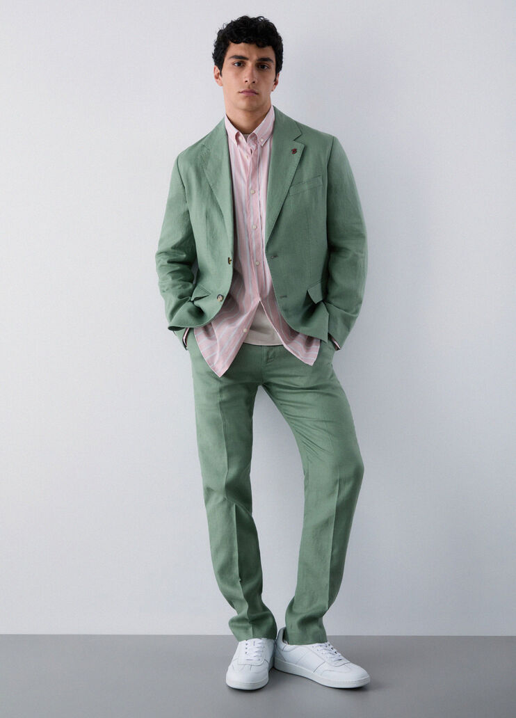 100% linen trousers green Liu Jo - medium