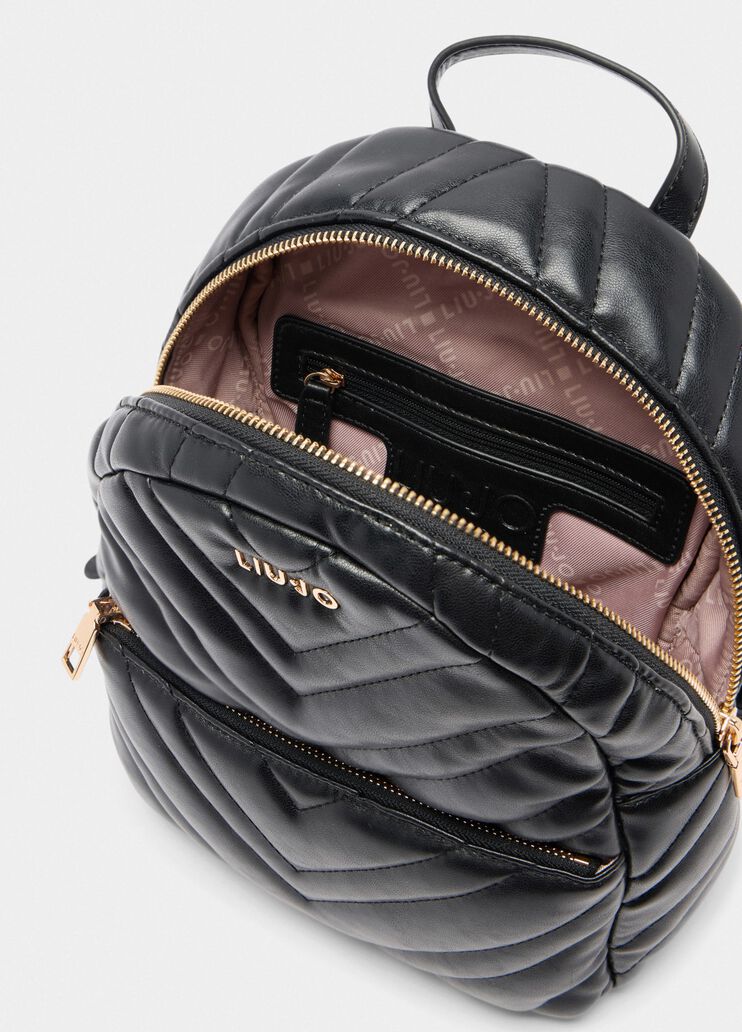 Sac à dos matelassé noir Liu Jo - large image number 5