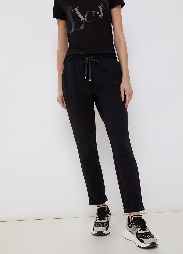 Fleece trousers black Liu Jo - large image number 0 Fleece trousers black Liu Jo - large image number 0