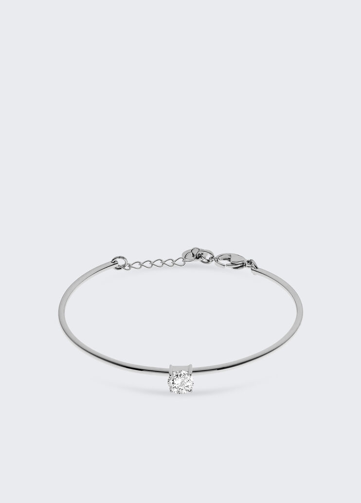 Bracelet jonc orné de pierre blanc Liu Jo - large image number 0 Bracelet jonc orné de pierre blanc Liu Jo - large image number 0