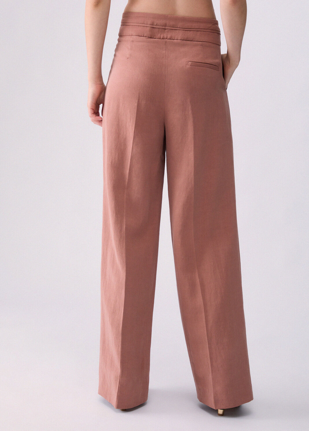 Trousers wide in tencel peony Liu Jo - large image number 1
