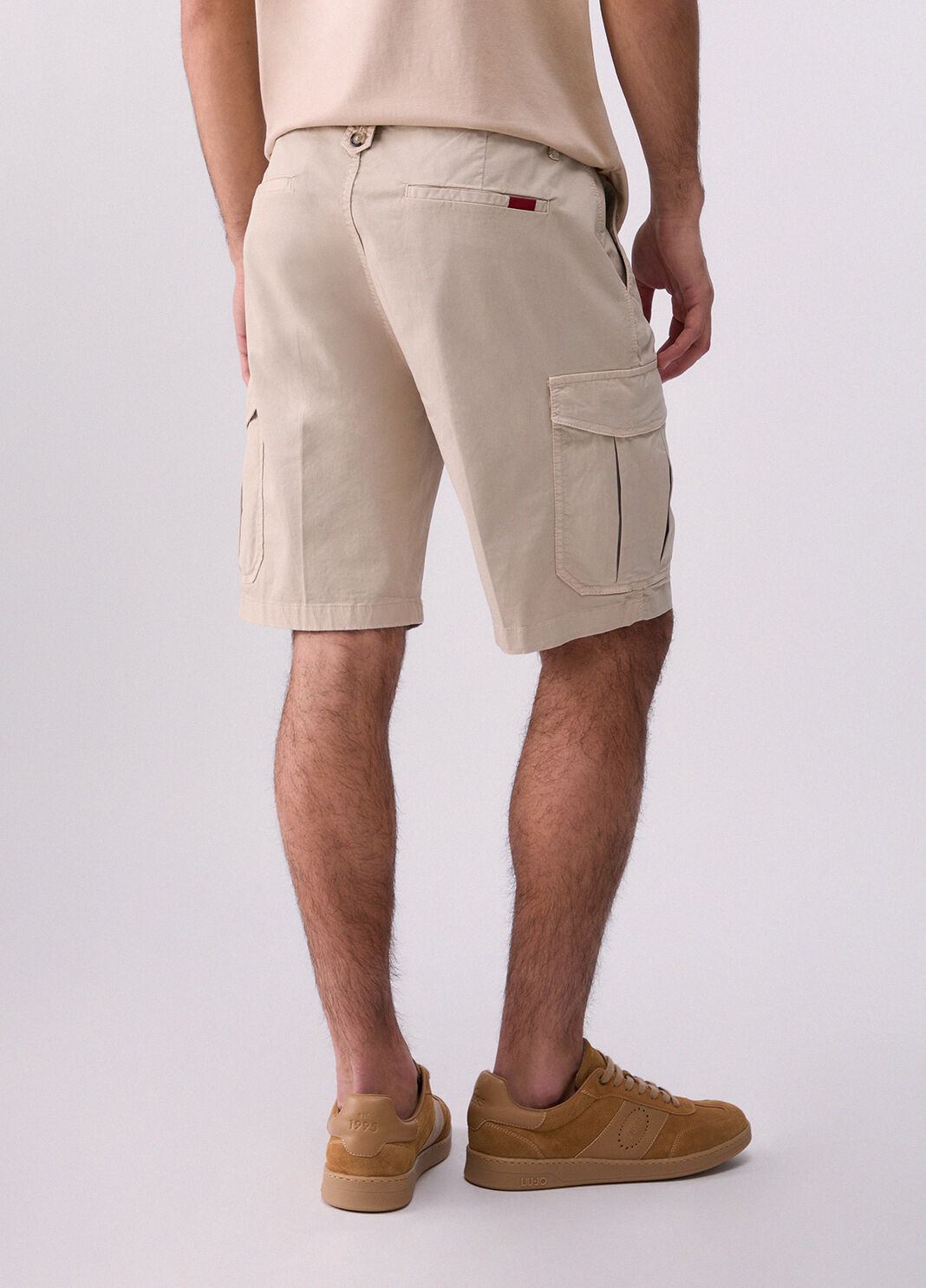 Gabardine cargo shorts beige Liu Jo - large image number 1