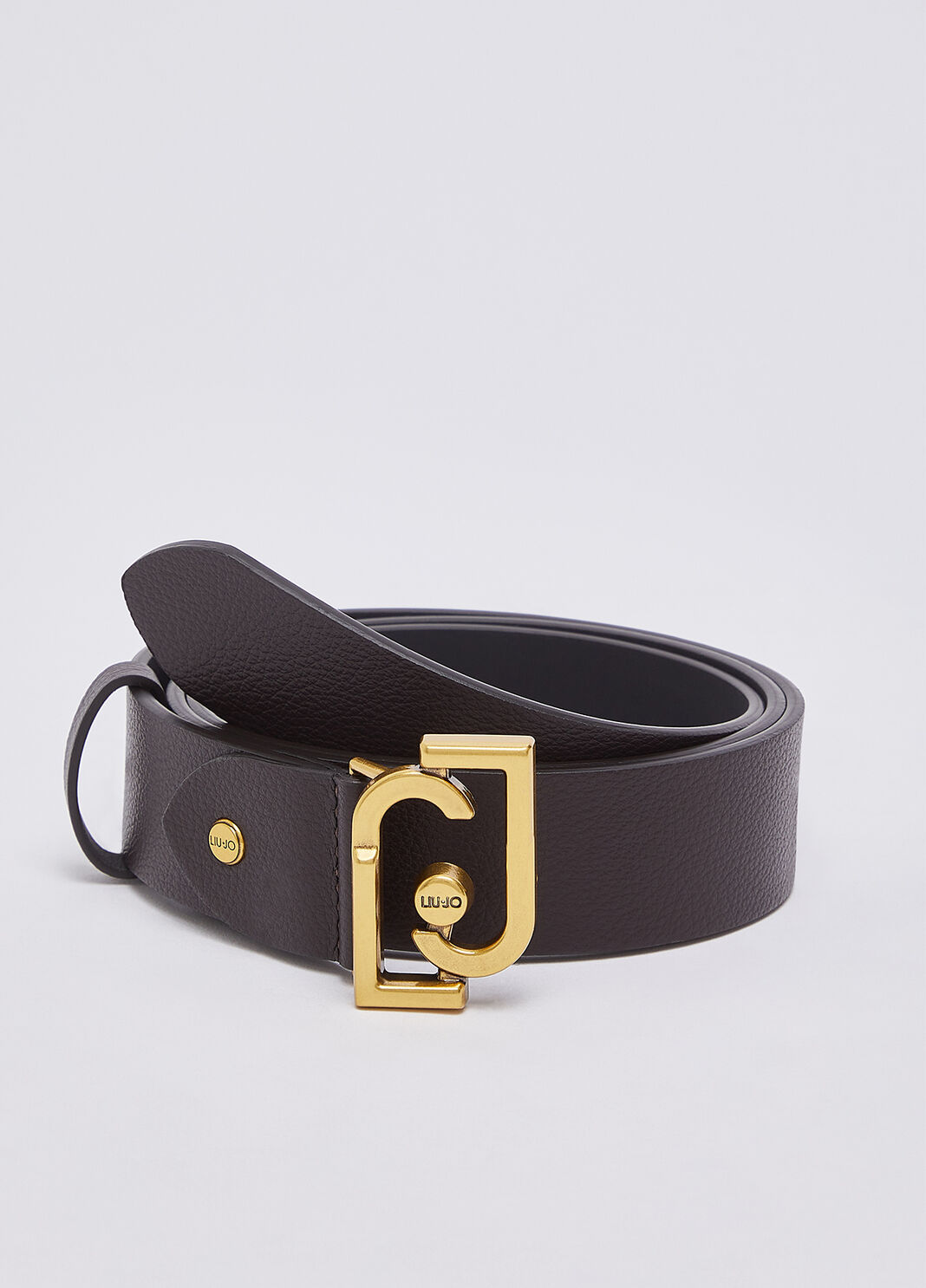 Belt with monogram logo dark brown Liu Jo - large image number 2