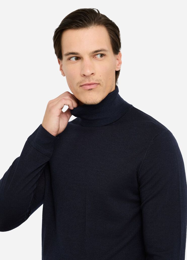 Wool polo-neck dark blue Liu Jo - medium