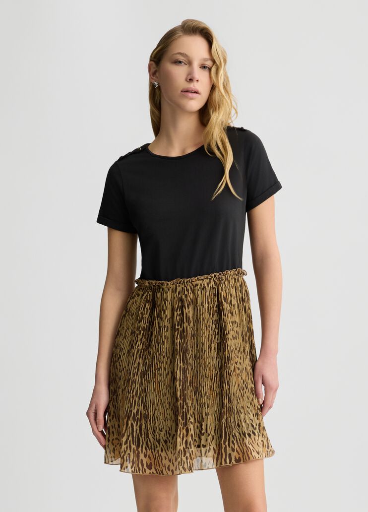 Dress with animal print black Liu Jo - large image number 0 Dress with animal print black Liu Jo - large image number 0
