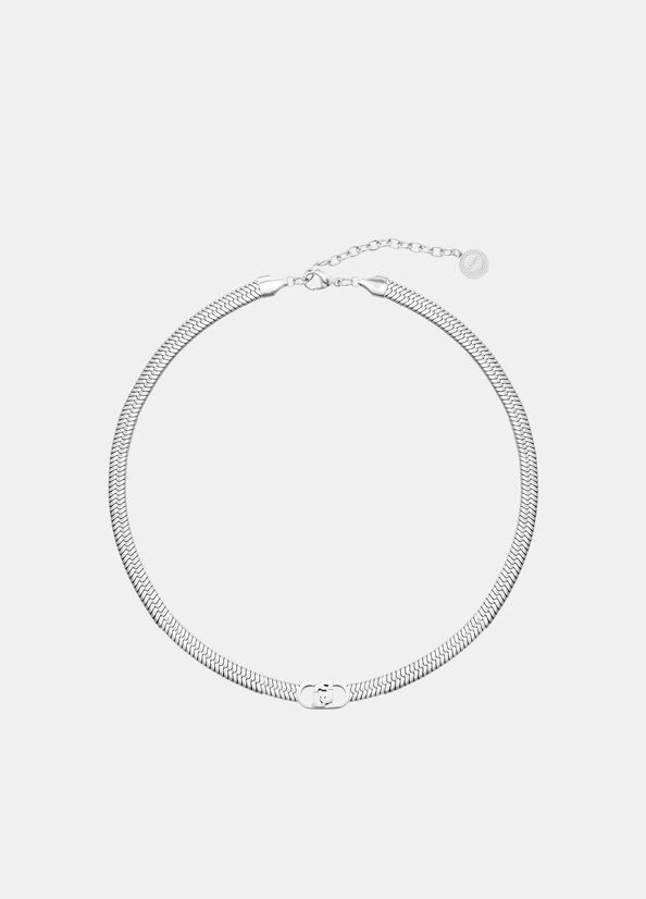 Choker with monogram logo silver Liu Jo - medium