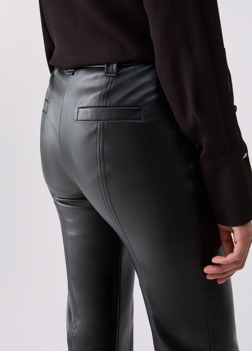 Coated Fabric Trousers black Liu Jo - large image number 4