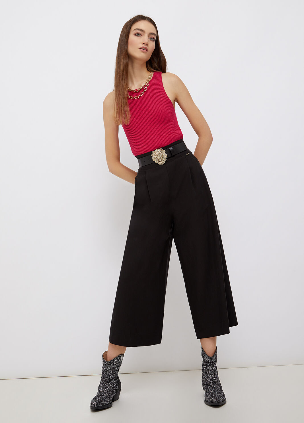 Lurex&reg; top fuchsia Liu Jo - large image number 3