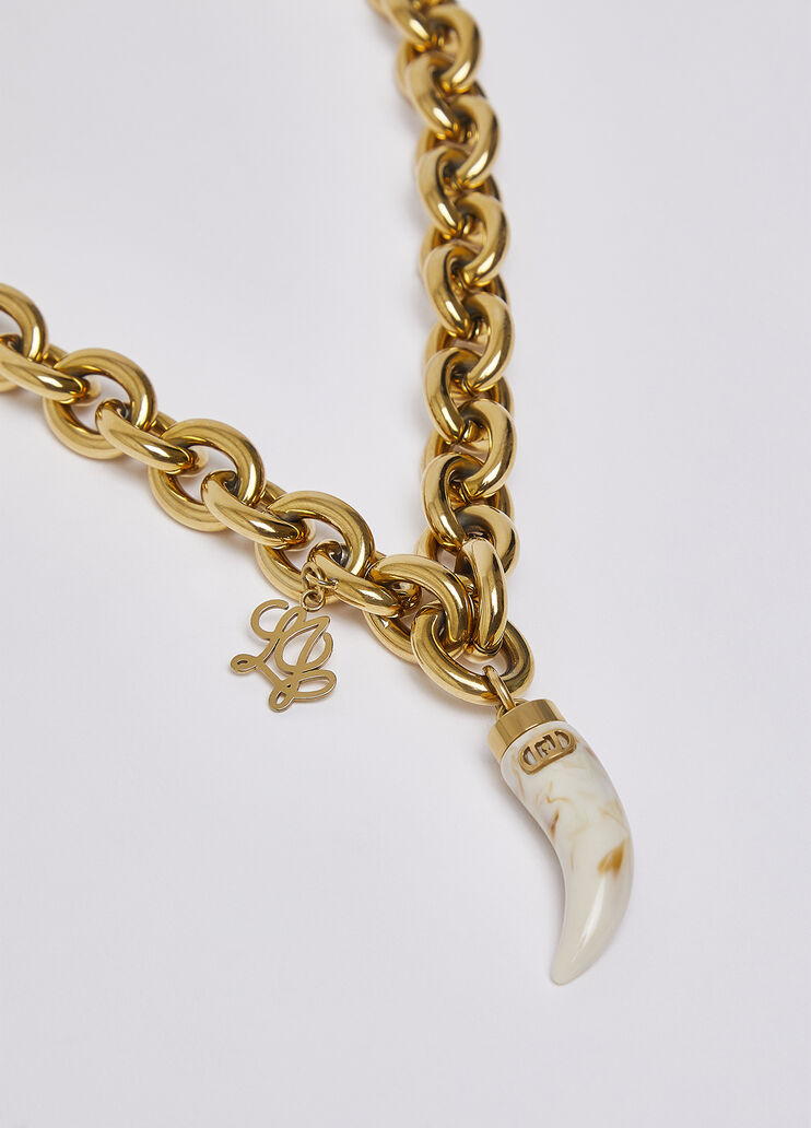 Necklace with Horn Pendant white Liu Jo - medium
