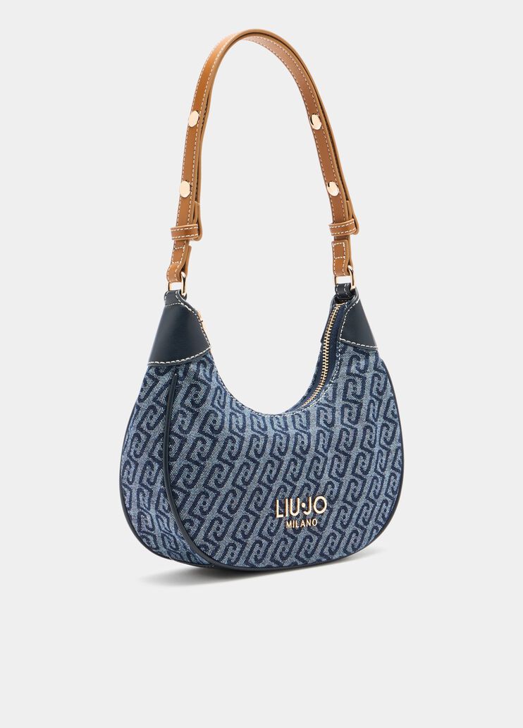Sac hobo petit format bleu foncé Liu Jo - large image number 1