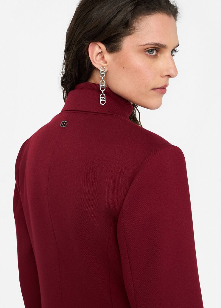 Slim-fit blazer red Liu Jo - large image number 4 Slim-fit blazer red Liu Jo - large image number 4