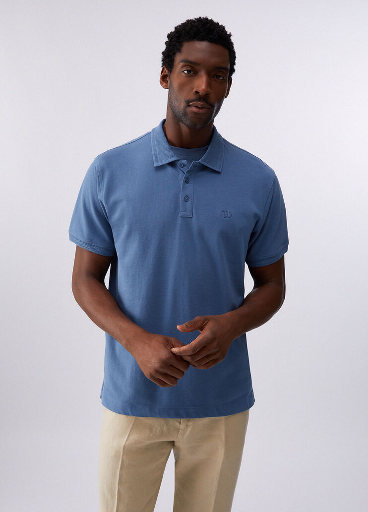 Piquet polo shirt blue Liu Jo - medium