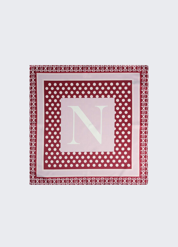 Foulard with letter red Liu Jo - large image number 0