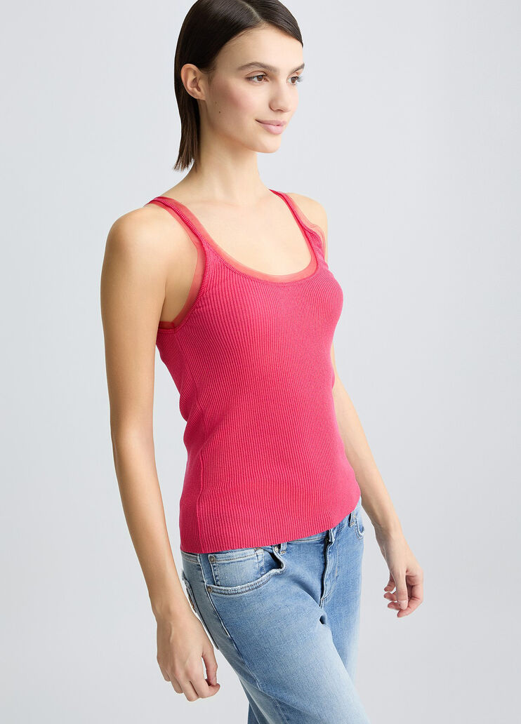 Knit top pink Liu Jo - large image number 3 Knit top pink Liu Jo - large image number 3