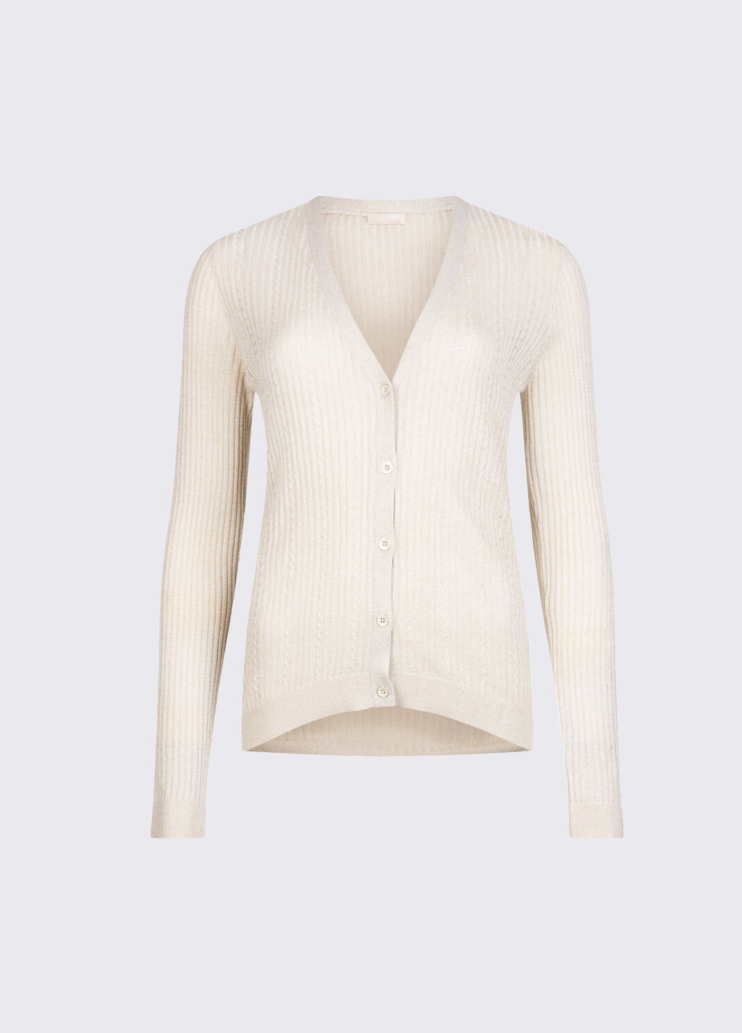 Lurex cardigan light gold Liu Jo - large image number 4