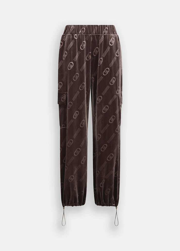 Chenille jogging pants chocolate/liu jo Liu Jo - large image number 6