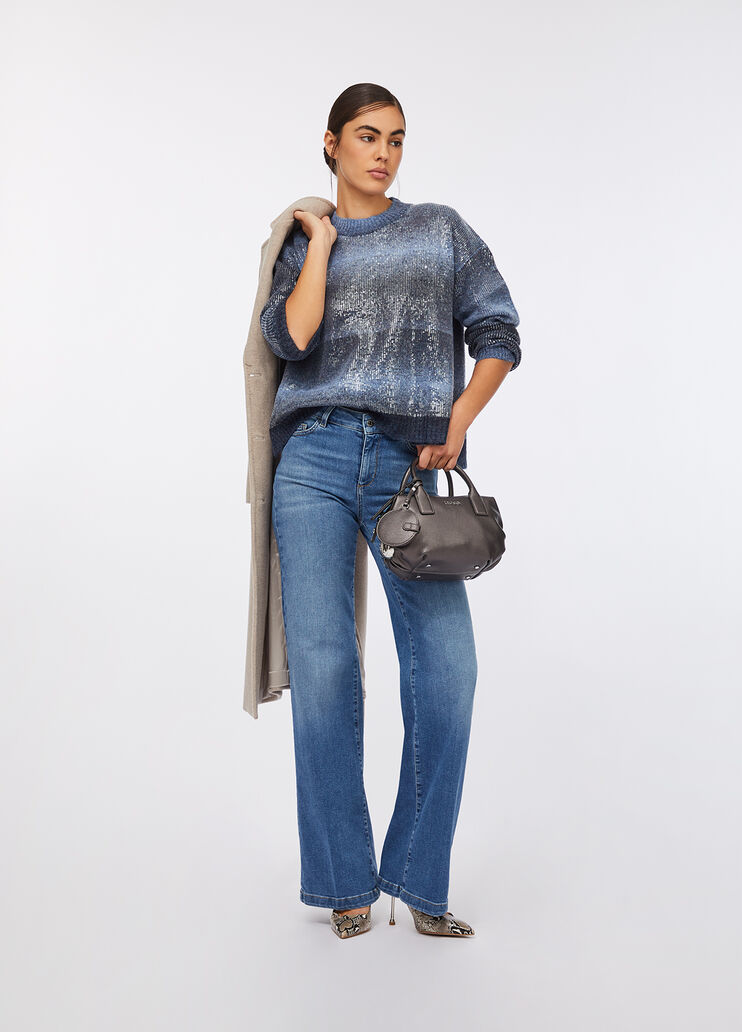 Jumper with sequins blue Liu Jo - large image number 5