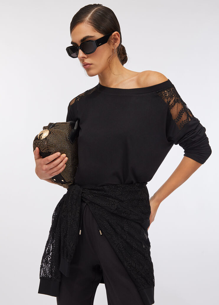 T-Shirt Liu Jo Better Schwarz Liu Jo - large image number 4