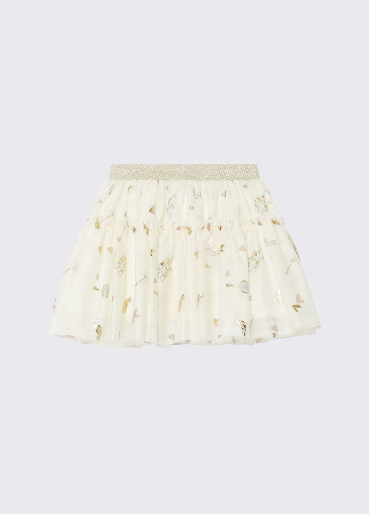 Printed tulle skirt white with print Liu Jo - medium