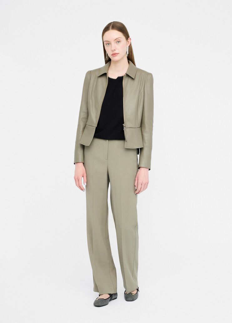 Straight gabardine trousers asparagus Liu Jo - medium Straight gabardine trousers asparagus Liu Jo - medium