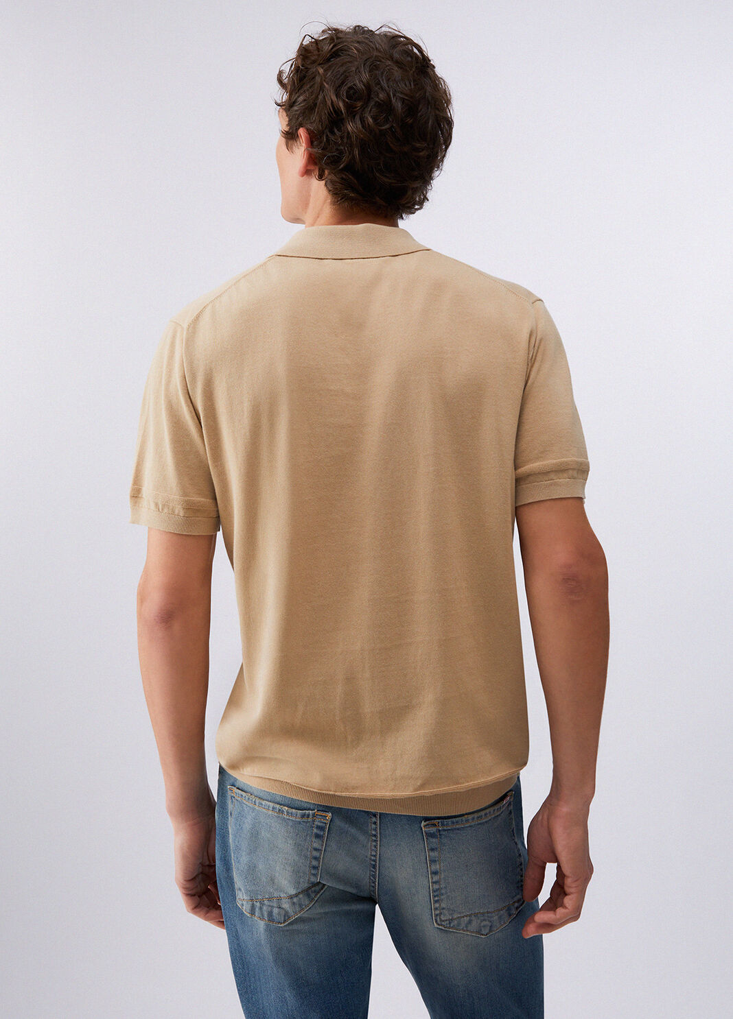 Knit polo-shirt beige Liu Jo - large image number 1