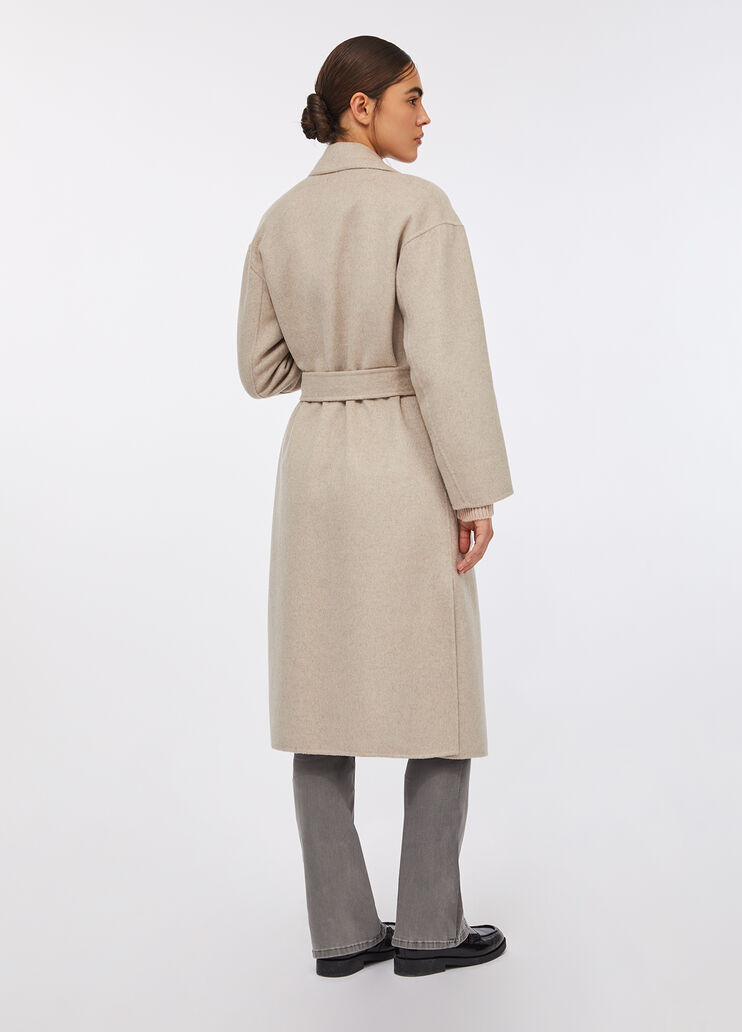 Wool coat with belt beige Liu Jo - large image number 1