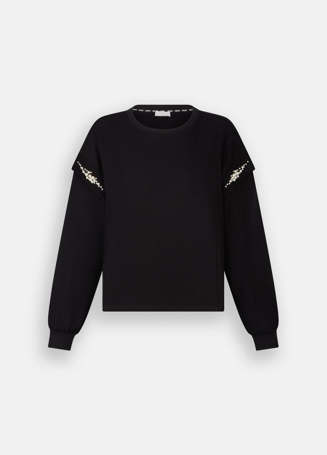 Sweatshirt with maxi beads black Liu Jo - large image number 6