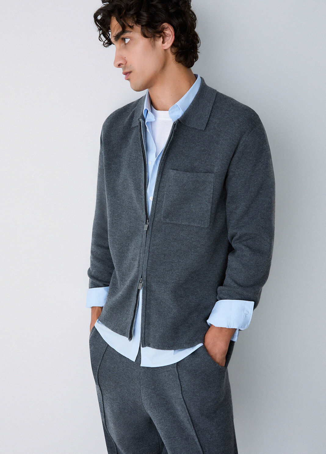 Knit with zip dark grey Liu Jo - large image number 3