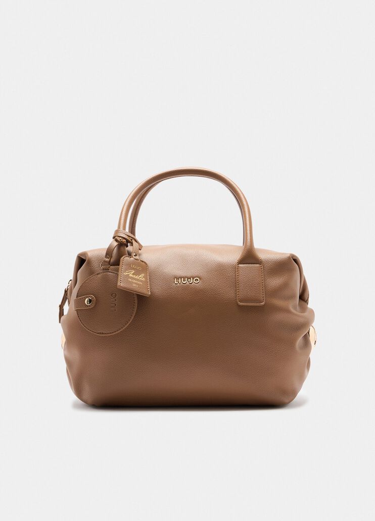 Borsa grande con charm marrone Liu Jo - medium