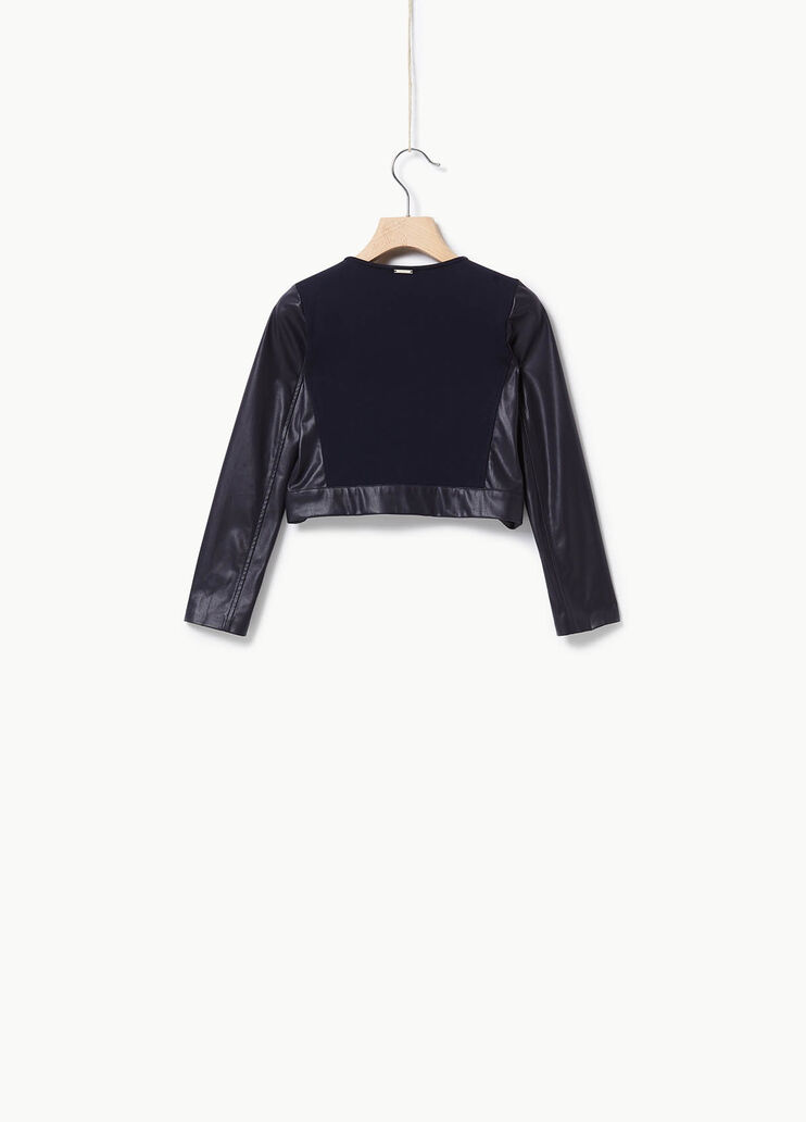 Giacca in tessuto spalmato Blu scuro Liu Jo - large image number 1