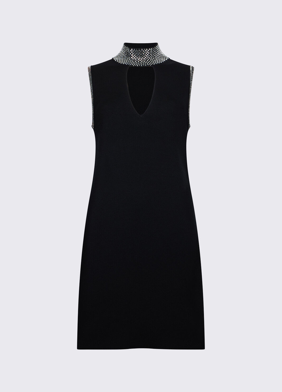 Vestido de punto con strass negro Liu Jo - large image number 6