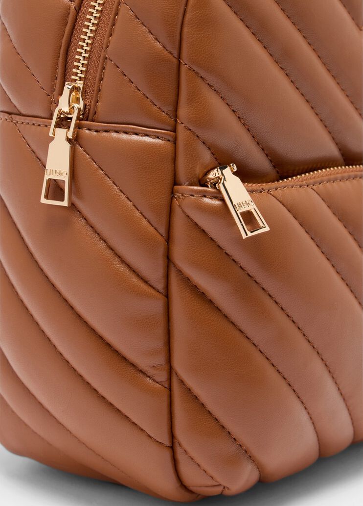 Quilted backpack gingerbread Liu Jo - large image number 5 Quilted backpack gingerbread Liu Jo - large image number 5